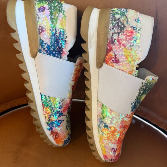 George J Love sequin sneakers size 38 - Picture 3 of 6